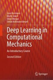 Cover von Deep Learning in Computational Mechanics