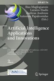 Cover von Artificial Intelligence Applications and Innovations
