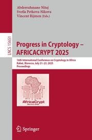 Cover von Progress in Cryptology - AFRICACRYPT 2025