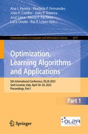 Cover von Optimization, Learning Algorithms and Applications