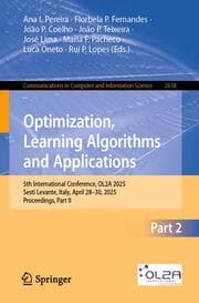 Cover von Optimization, Learning Algorithms and Applications