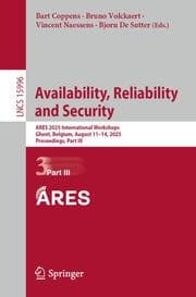 Cover von Availability, Reliability and Security