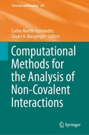 Cover von Computational Methods for the Analysis of Non-Covalent Interactions