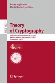 Cover von Theory of Cryptography