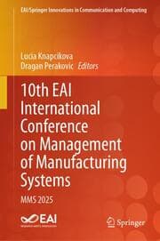 Cover von 10th EAI International Conference on Management of Manufacturing Systems