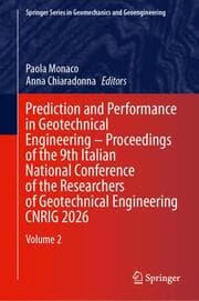 Cover von Prediction and Performance in Geotechnical Engineering - Proceedings of the 9th Italian National Conference of the Researchers of Geotechnical Engineering CNRIG 2026