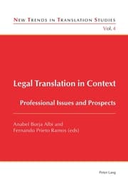 Cover von Legal Translation in Context