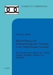 Cover von Beschreibung und Wahrnehmung des Fremden in der rabbinischen Literatur