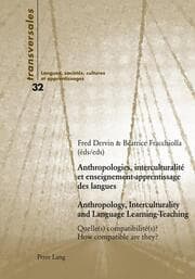 Cover von Anthropologies, interculturalité et enseignement-apprentissage des langues- Anthropology, Interculturality and Language Learning-Teaching