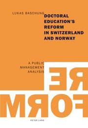Cover von Doctoral Educations Reform in Switzerland and Norway
