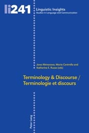 Cover von Terminology & Discourse/Terminologie et discours