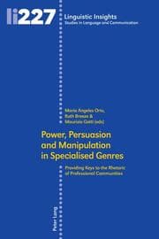 Cover von Power, Persuasion and Manipulation in Specialised Genres