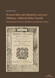 Cover von Il terzo libro dei Mottetti a sei voci (Milano, 1598) di Orfeo Vecchi
