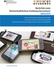 Cover von Berichte zum Wirtschaftlichen Verbraucherschutz 2009/2010
