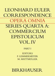 Cover von Correspondence of Leonhard Euler with Christian Goldbach