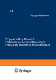 Cover von Progress in Drug Research / Fortschritte der Arzneimittelforschung / Progrès des recherches pharmaceutiques