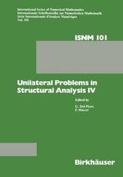 Cover von Unilateral Problems in Structural Analysis IV