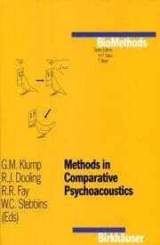 Cover von Methods in Comparative Psychoacoustics
