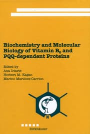 Cover von Biochemistry and Molecular Biology of Vitamin B6 and PQQ-dependent Proteins