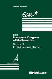 Cover von First European Congress of Mathematics Paris, July 6-10,1992