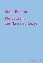 Cover von Wofür steht der Name Sarkozy?