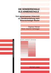 Cover von Die Sonderschule als Armenschule