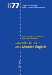 Cover von Current Issues in Late Modern English