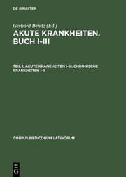 Cover von Akute Krankheiten I-III. Chronische Krankheiten I-II