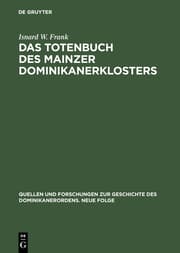 Cover von Das Totenbuch des Mainzer Dominikanerklosters