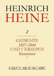 Cover von Gedichte 1827-1844 und Versepen.Kommentar I