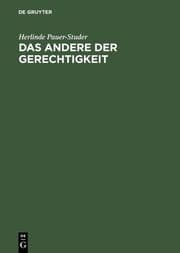 Cover von Das Andere der Gerechtigkeit