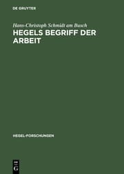 Cover von Hegels Begriff der Arbeit