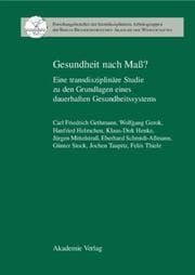Cover von Gesundheit nach Maß?