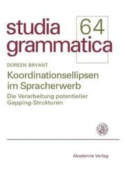 Cover von Koordinationsellipsen im Spracherwerb