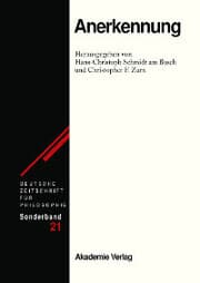 Cover von Anerkennung