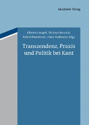 Cover von Transzendenz, Praxis und Politik bei Kant