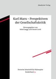 Cover von Karl Marx - Perspektiven der Gesellschaftskritik