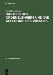 Cover von Das Bild des Ordenslehrers und die Allegorie des Wissens