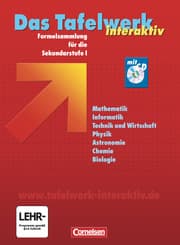 Cover von Das Tafelwerk interaktiv - Formelsammlung für die Sekundarstufe I - Westliche Bundesländer