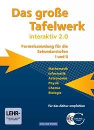 Cover von Das große Tafelwerk interaktiv 2.0, Tafelwerk Mathematik, Informatik, Astronomie, Physik, Chemie, Biologie, Östliche Bundesländer und Berlin, B Br MV Sc SCA Th, Sek I und II