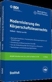 Cover von Modernisierung des Körperschaftsteuerrechts