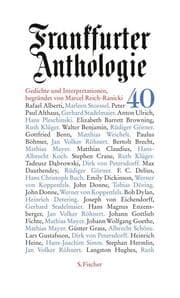 Cover von Frankfurter Anthologie 40