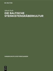 Cover von Die baltische Steinkistengräberkultur
