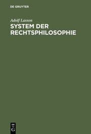 Cover von System der Rechtsphilosophie