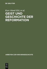 Cover von Geist und Geschichte der Reformation