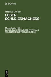 Cover von Schleiermachers System als Philosophie und Theologie