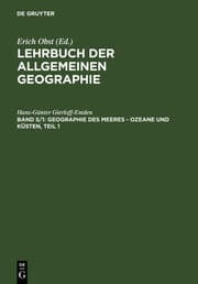 Cover von Lehrbuch der allgemeinen Geographie / Geographie des Meeres - Ozeane und Küsten, Teil 1