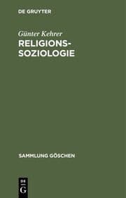 Cover von Religionssoziologie