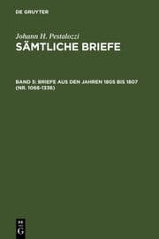 Cover von Johann Heinrich Pestalozzi: Sämtliche Briefe 5