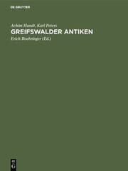 Cover von Greifswalder Antiken